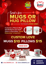 Load image into Gallery viewer, CUSTOM PRINTED "HUG" PILLOWS