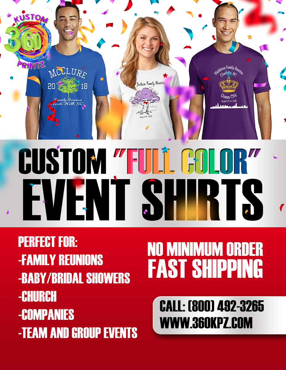 CUSTOM EVENT T-SHIRTS – 360 Kustom Printz