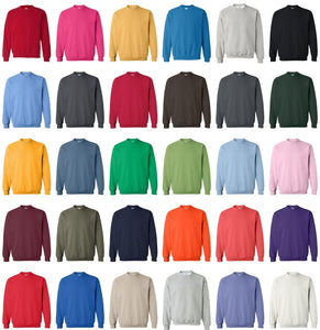 Custom Pritned Full Color Crewneck Sweater "Color"
